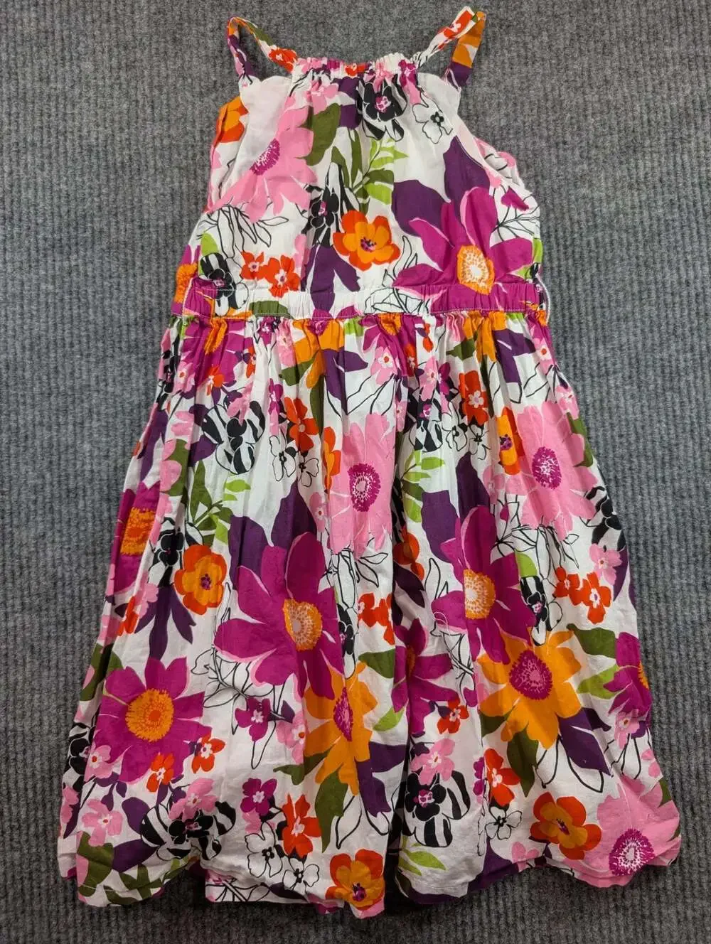 Gymboree Girls Sleeveless Floral Print Sundress with Ruffle Detail